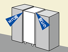 「壁ピタ」設置イメージイラスト