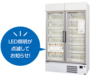 LED照明が点滅してお知らせ！
