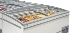 省エネと使いやすさを追求ノンフロン冷媒（R290）を採用の冷凍機内蔵形ショーケース